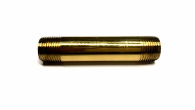 銅立布管(Brass Nipple Pipe)-拋光金